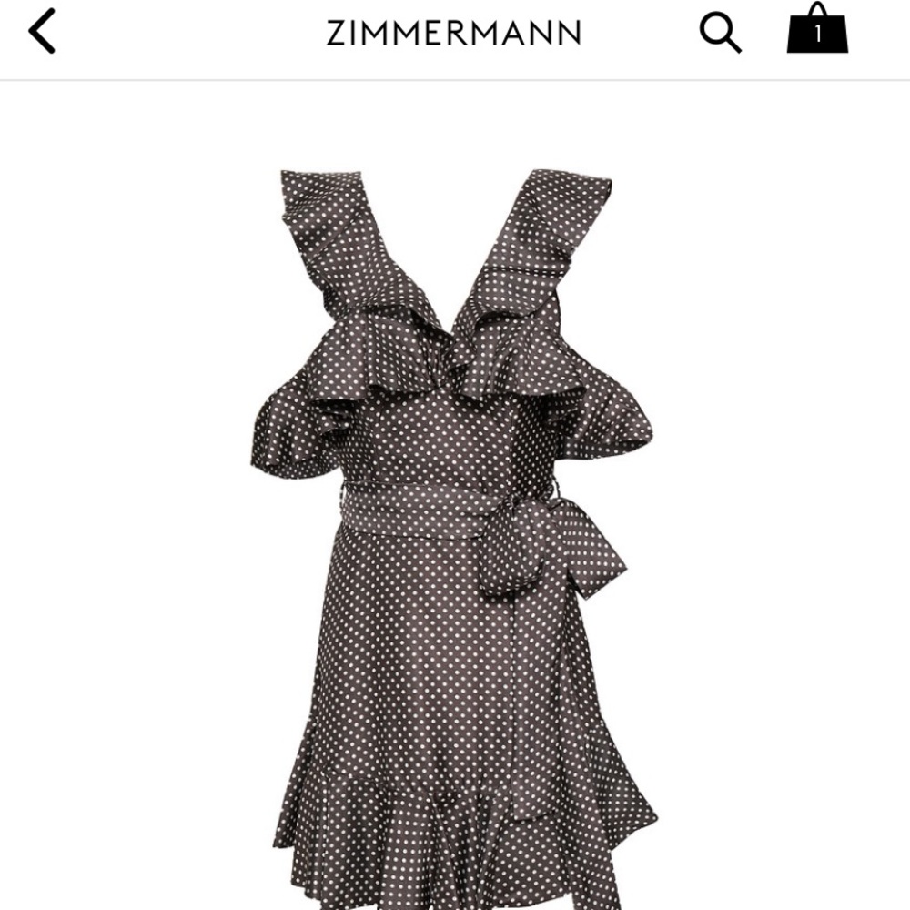 NWT Zimmermann Belted Ruffled mini dress